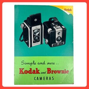 1950s‎ Kodak Brownie Camera Vintage 20" Advertising Sign Cardboard Easel